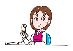 put throughのイラスト